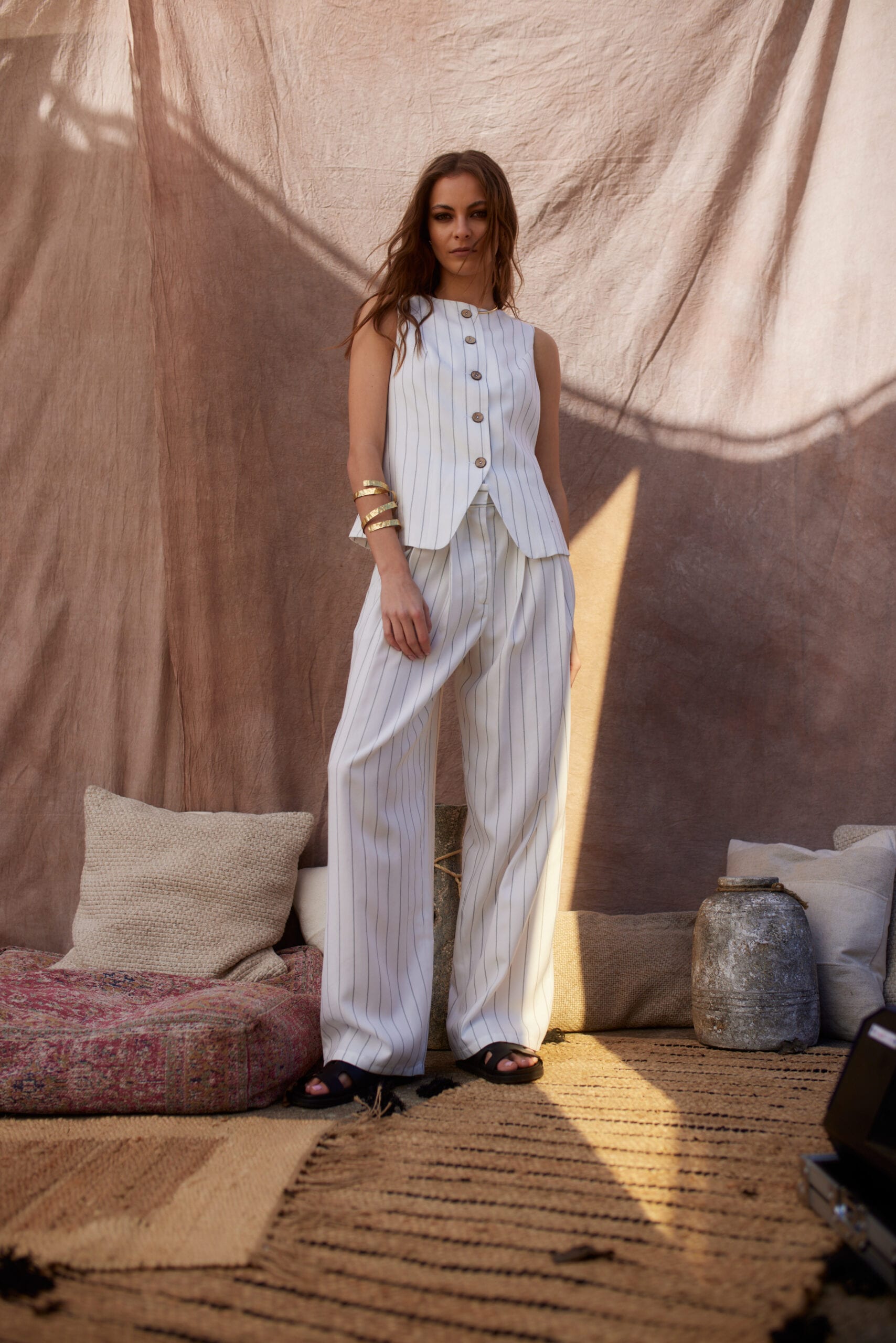 FEZ pinstripe waistcoat — zdjęcie 2