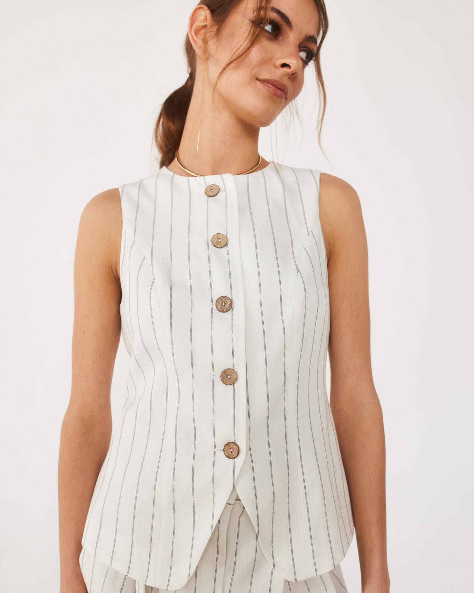 FEZ pinstripe waistcoat — zdjęcie 6