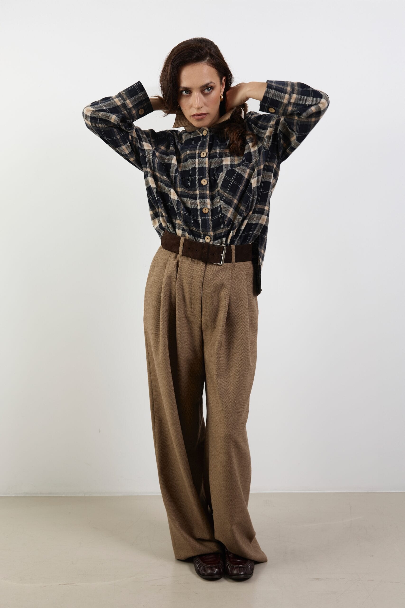 KENSINGTON pleated wool trousers — zdjęcie 5