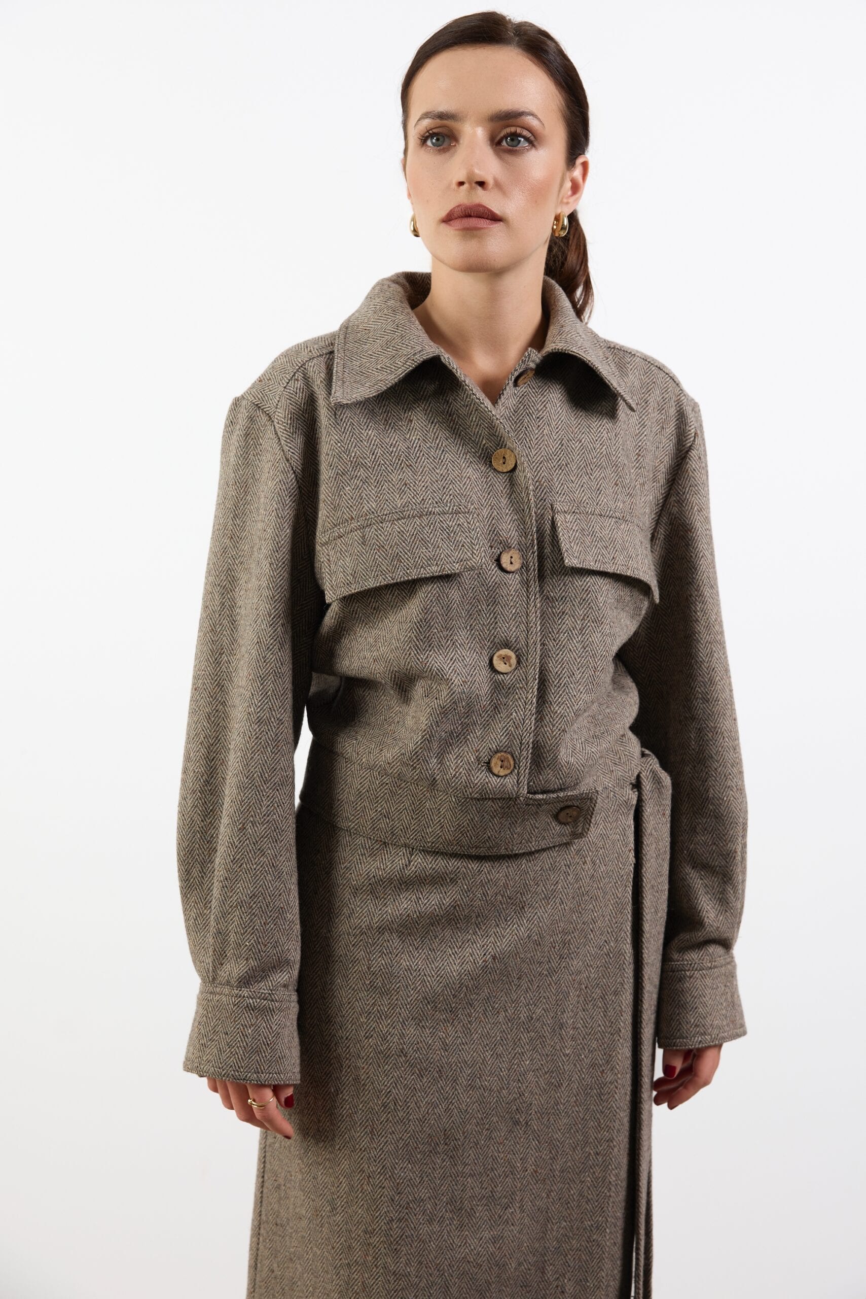 SOMERSET herringbone wool jacket — zdjęcie 2