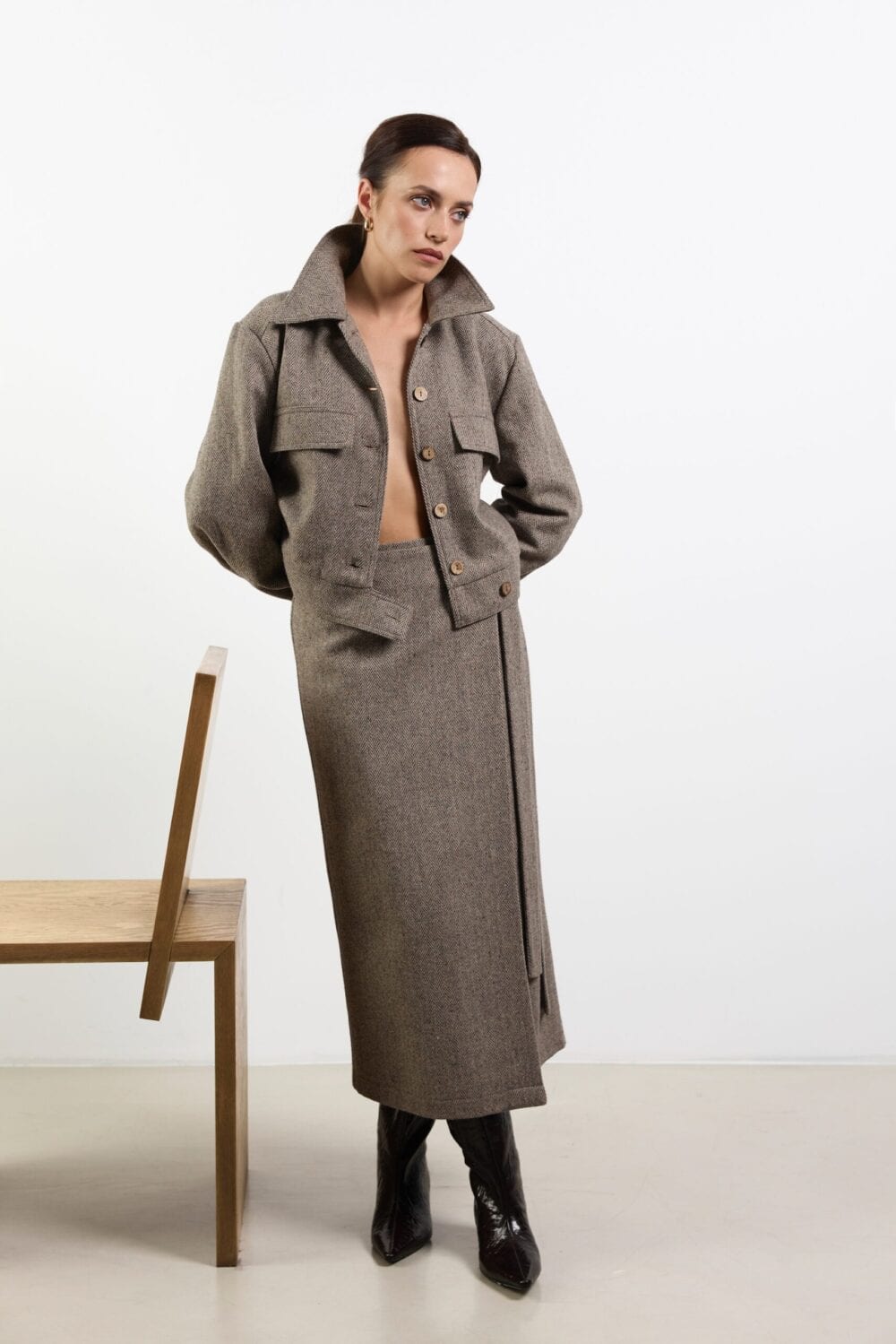 SOMERSET herringbone wool jacket — zdjęcie 6