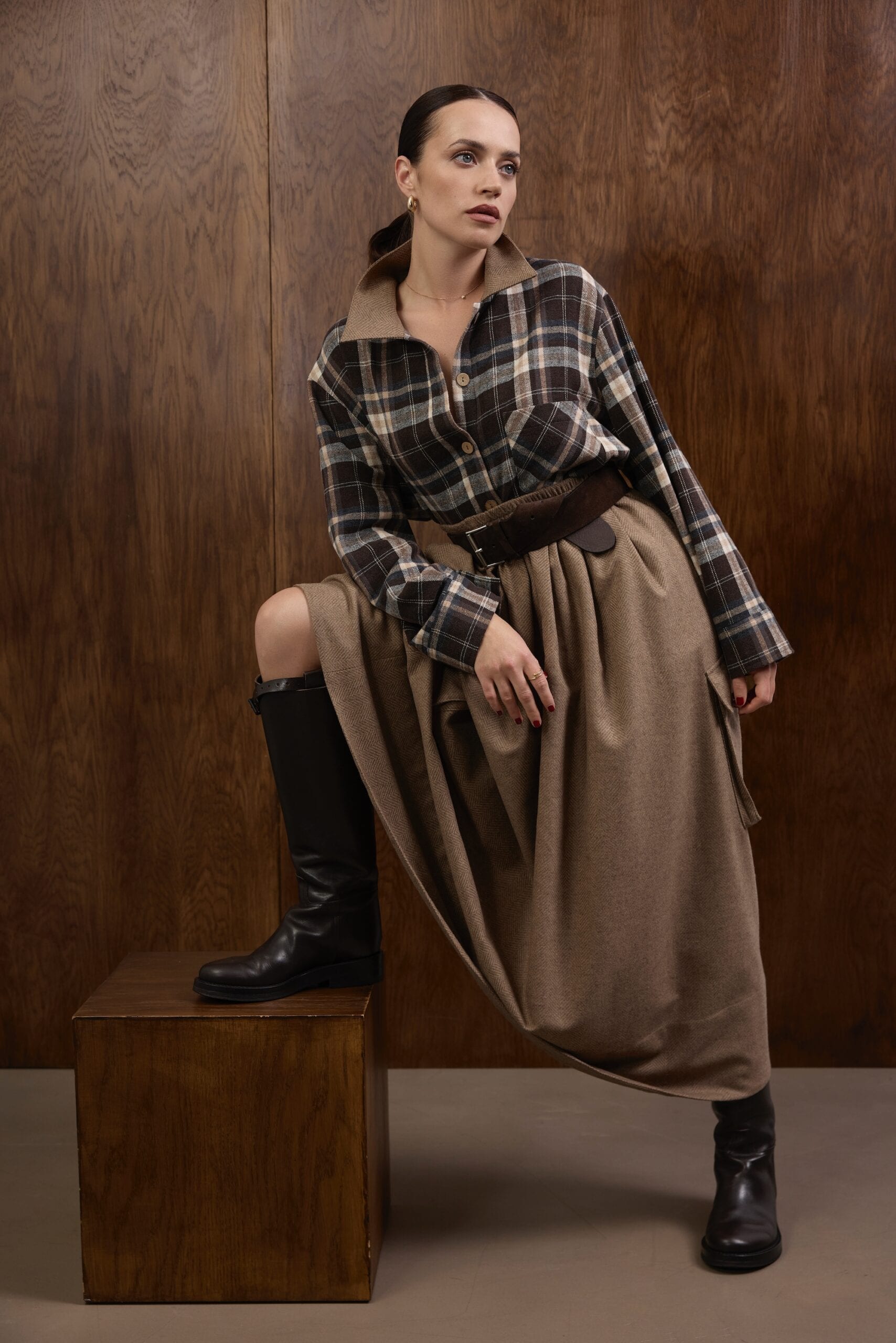 CAMDEN wool skirt — zdjęcie 2