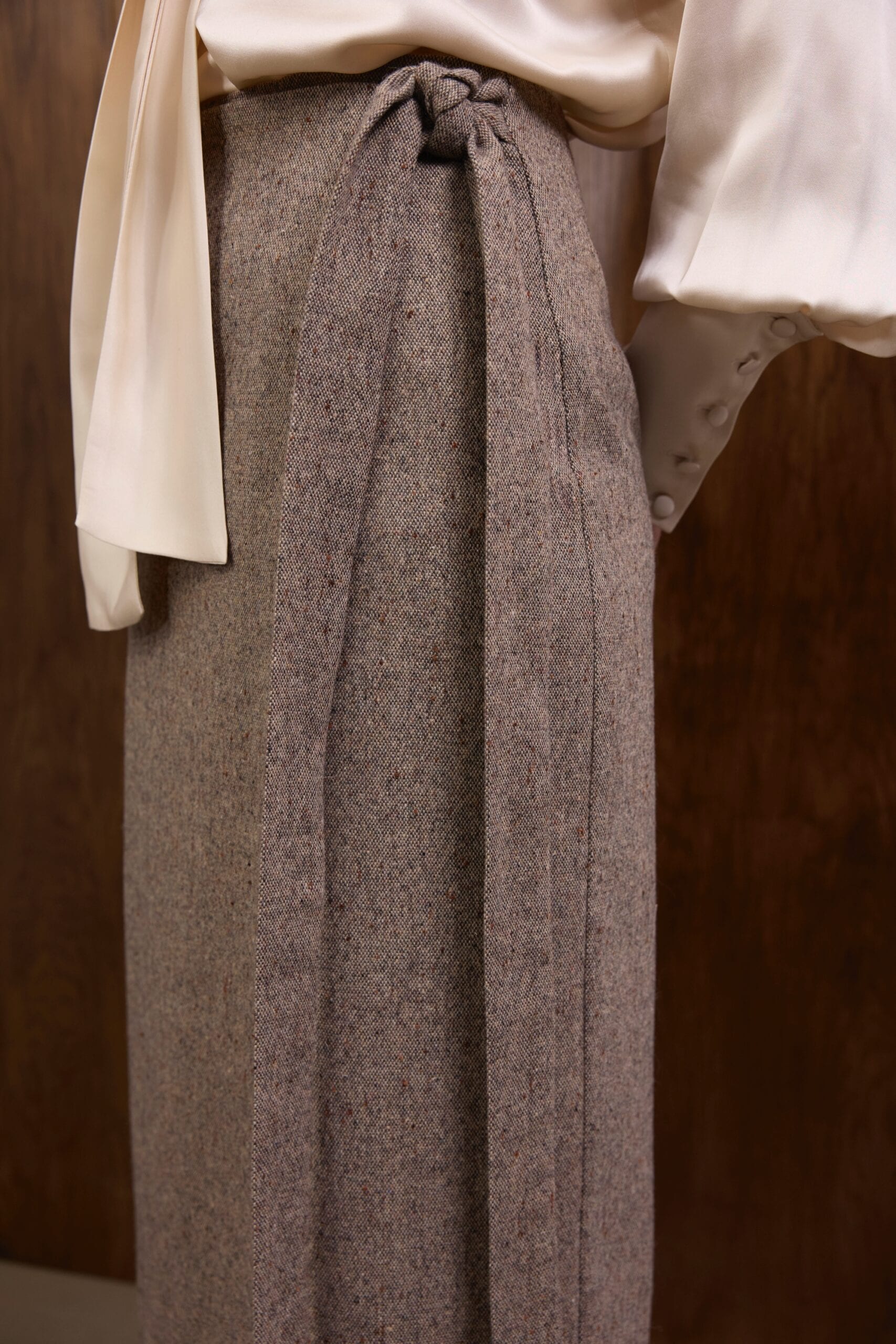 BRANFORD tweed wool skirt — zdjęcie 4