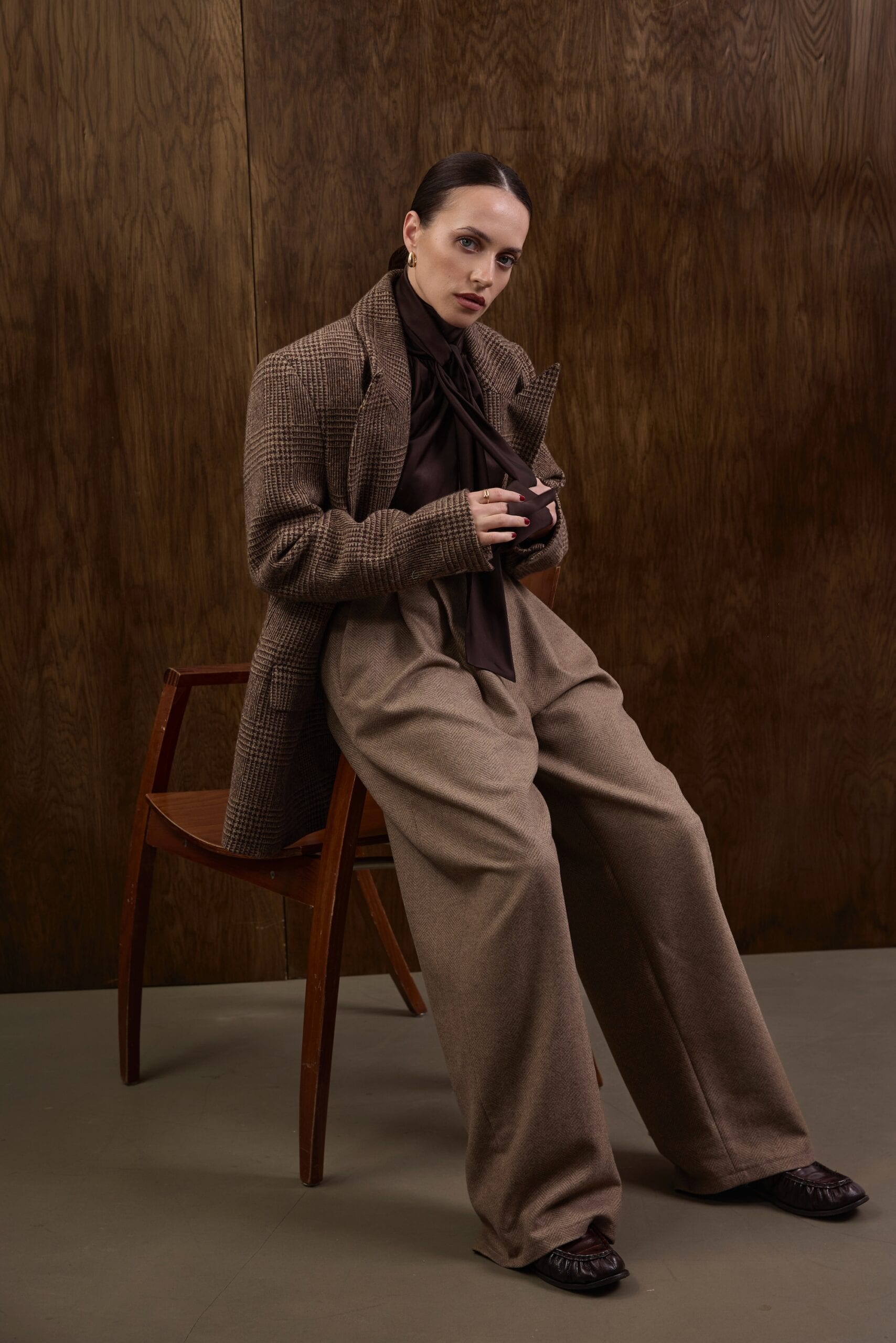 KENSINGTON pleated wool trousers — zdjęcie 9