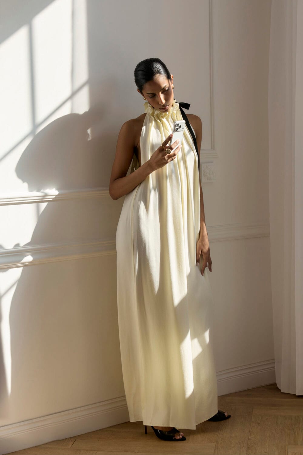 ABU DHABI cream jumpsuit — zdjęcie 11