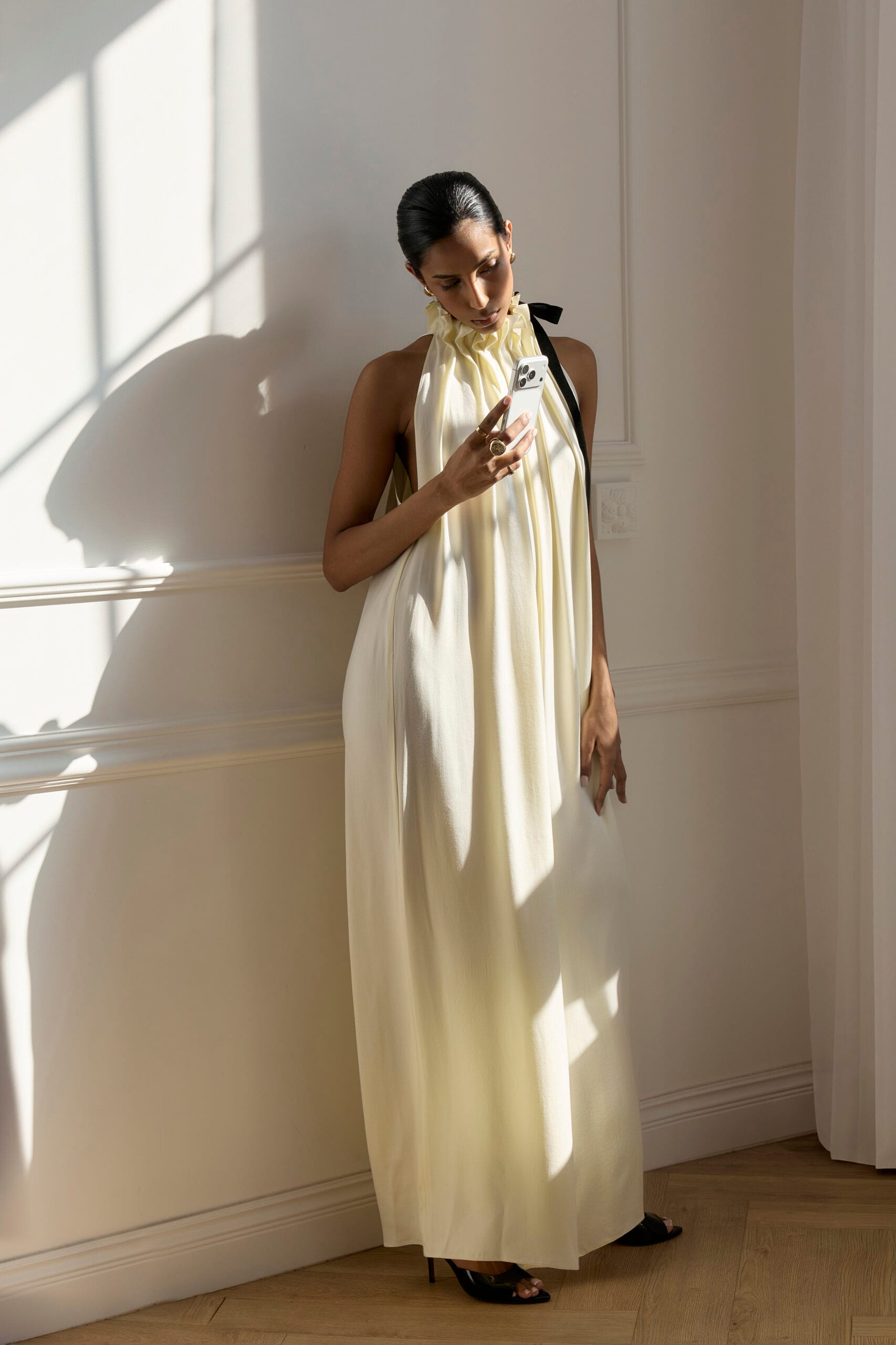 ABU DHABI cream jumpsuit — zdjęcie 11