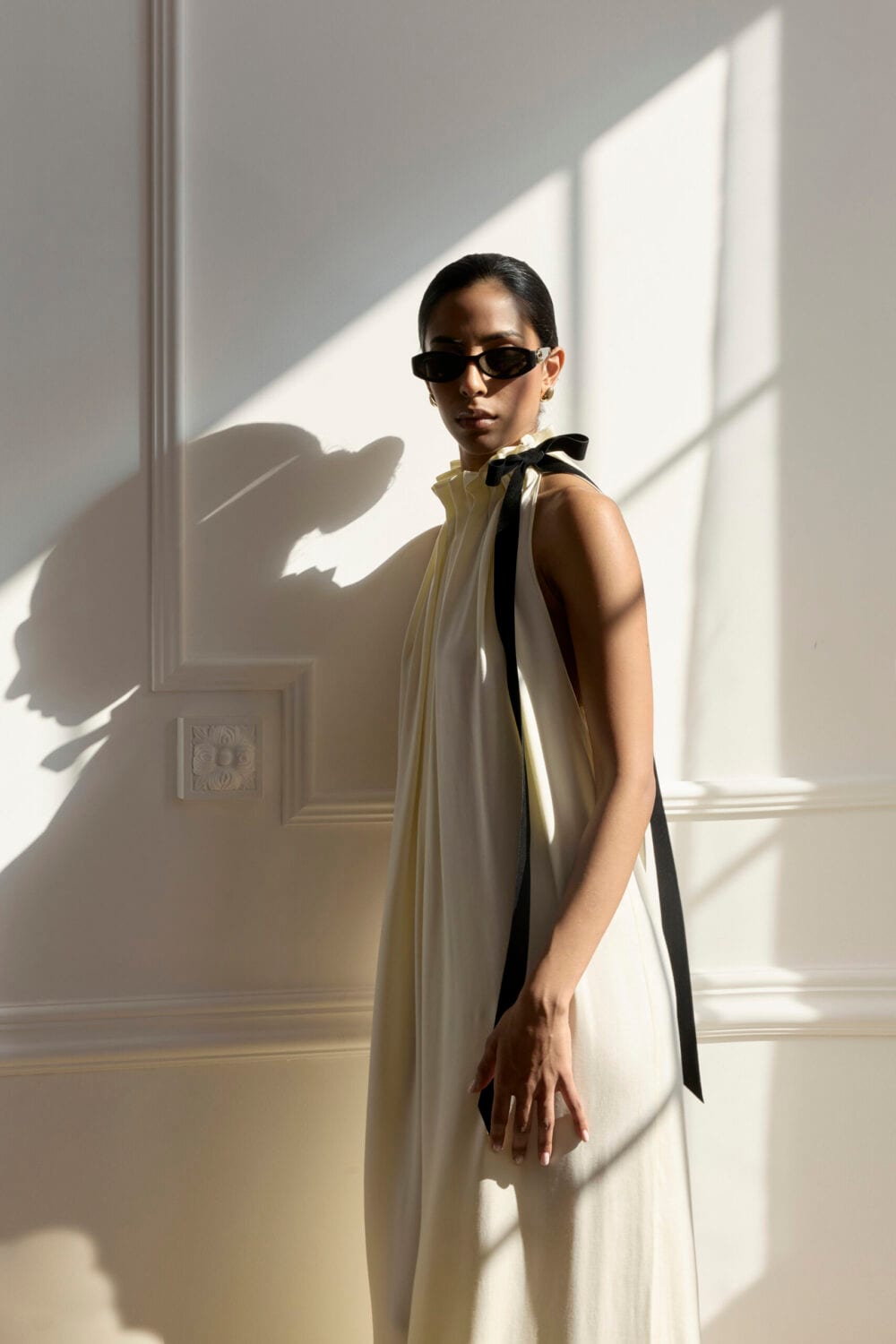 ABU DHABI cream jumpsuit — zdjęcie 12