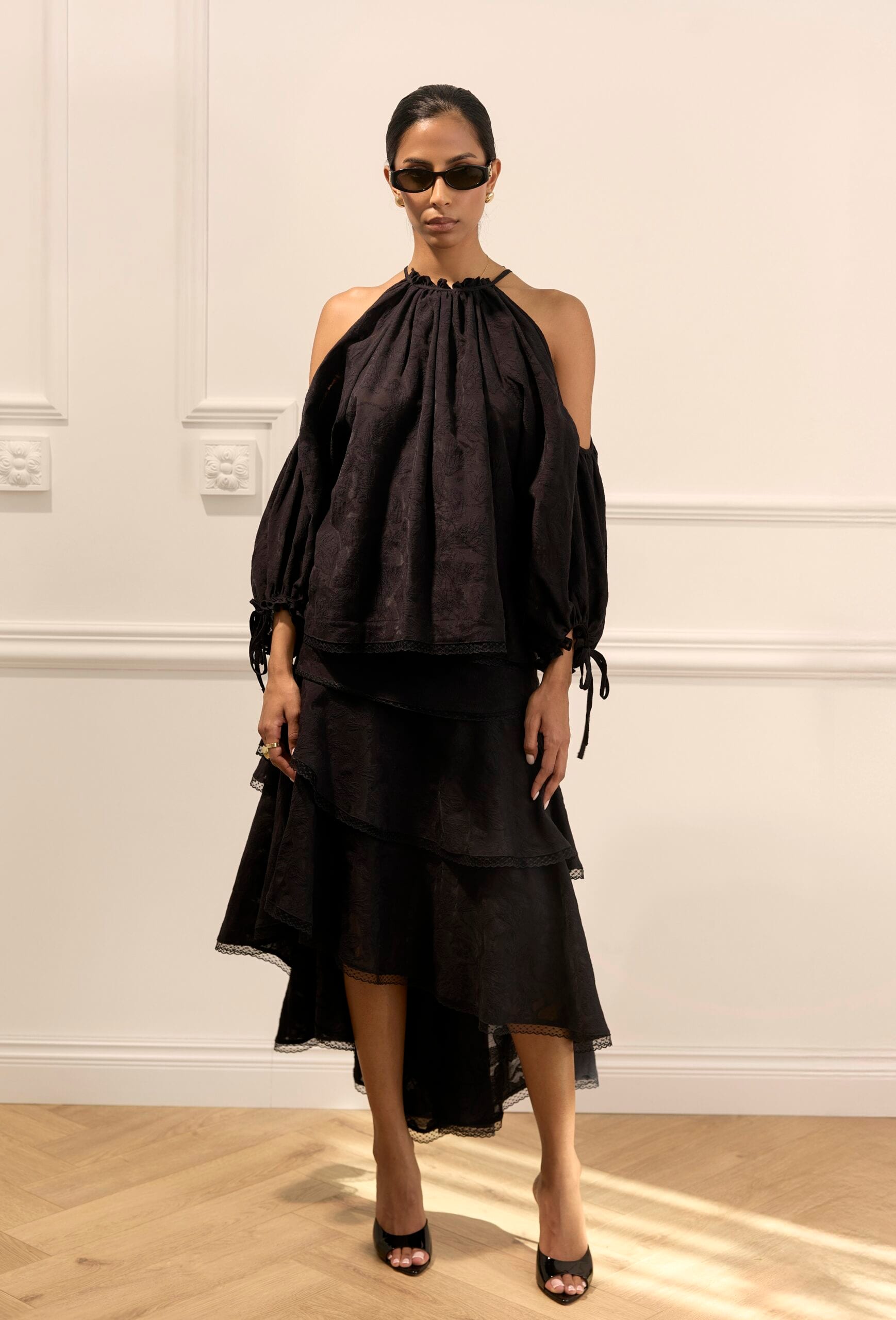 IMOLA noir blouse — zdjęcie 5
