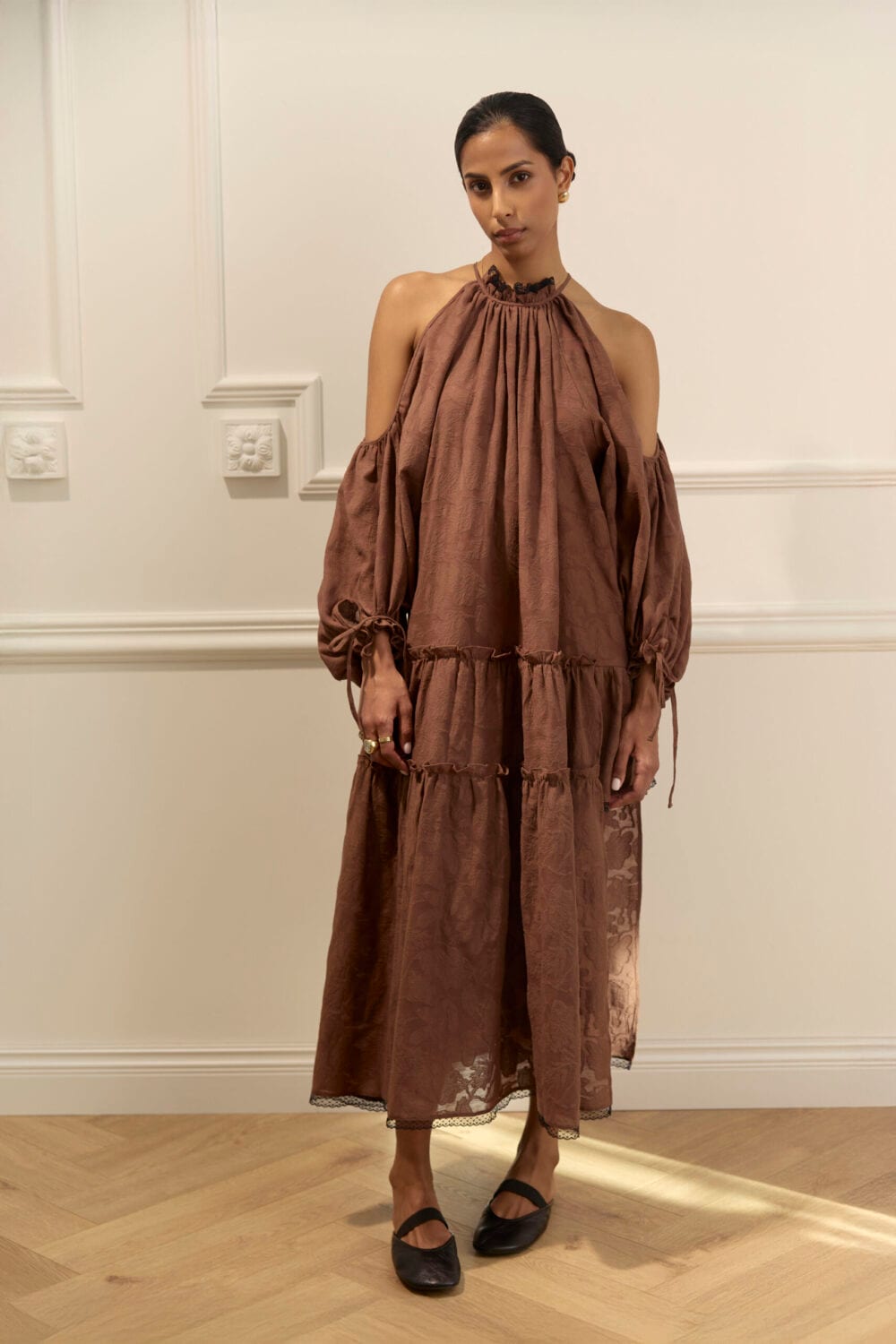 BARCELONA chocolate dress — zdjęcie 5