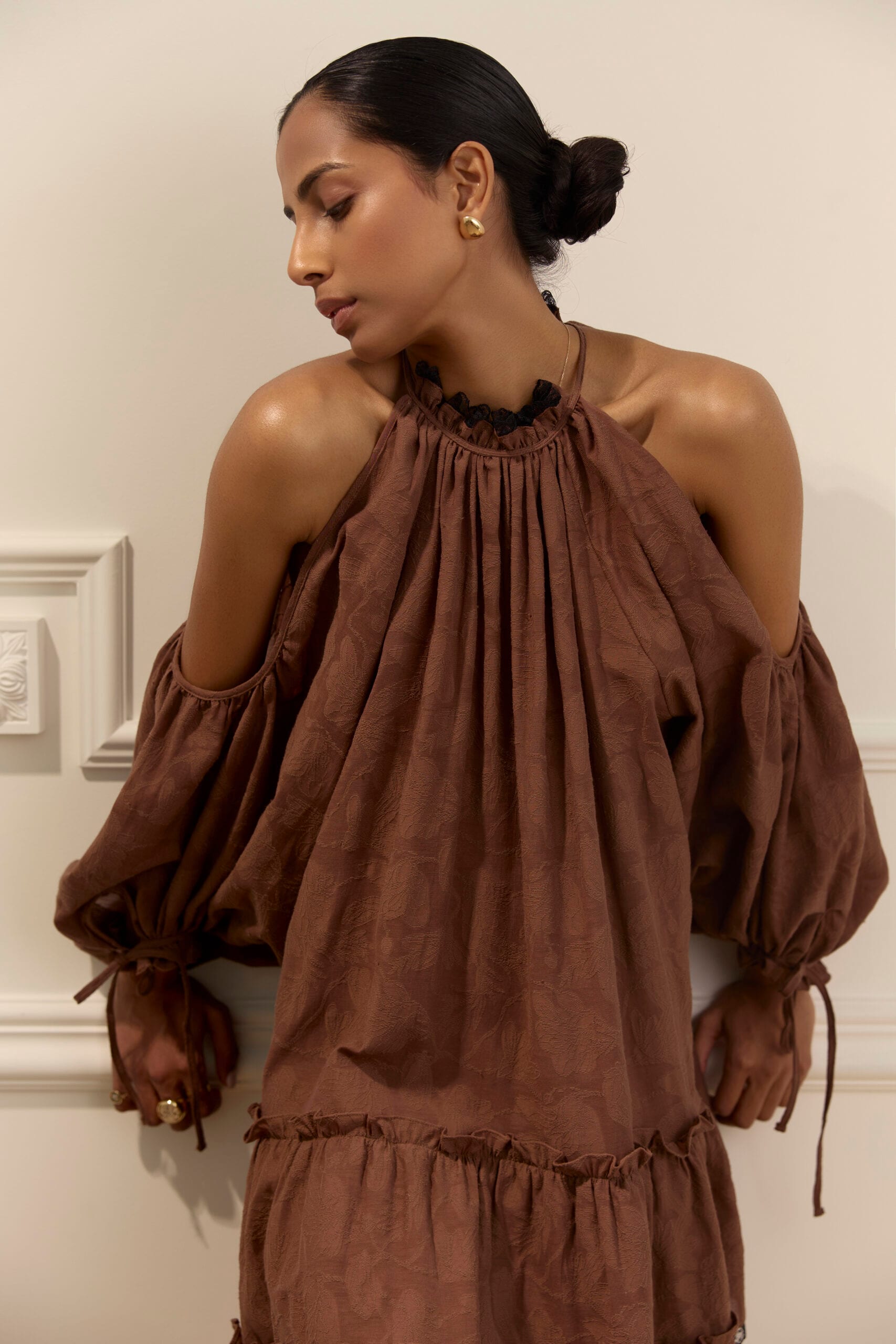 BARCELONA chocolate dress — zdjęcie 4