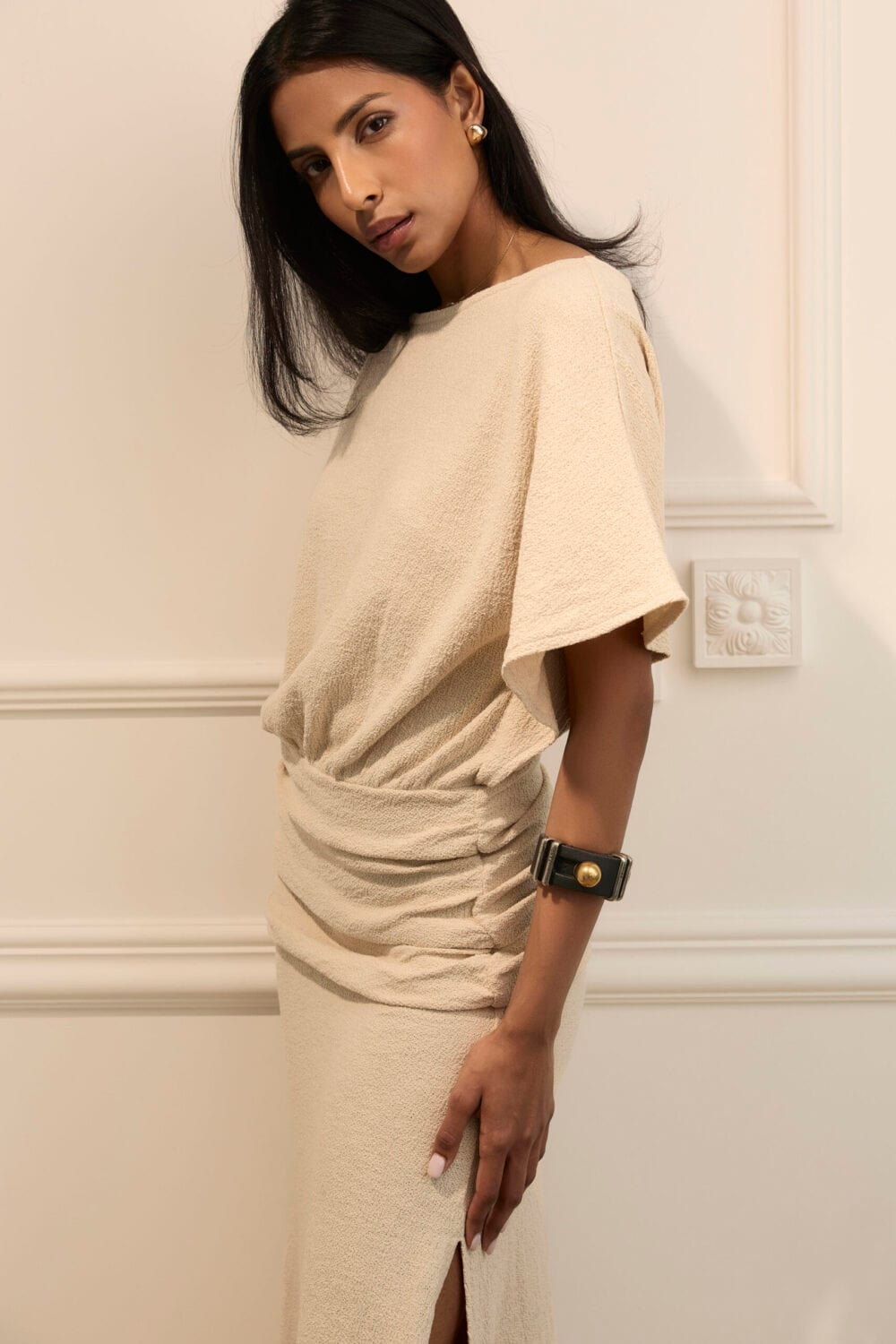 MONACO cream dress — zdjęcie 9