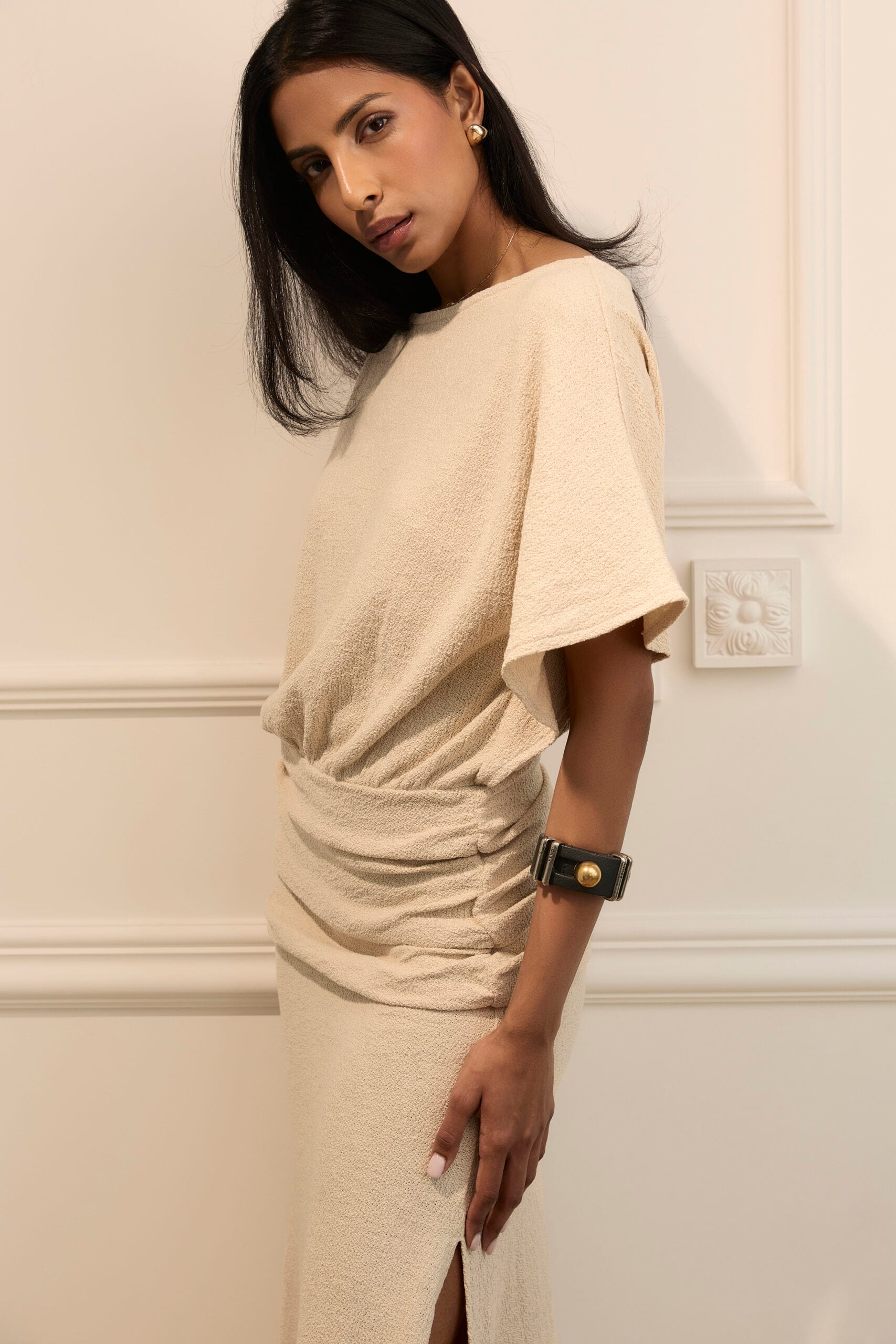 MONACO cream dress — zdjęcie 9