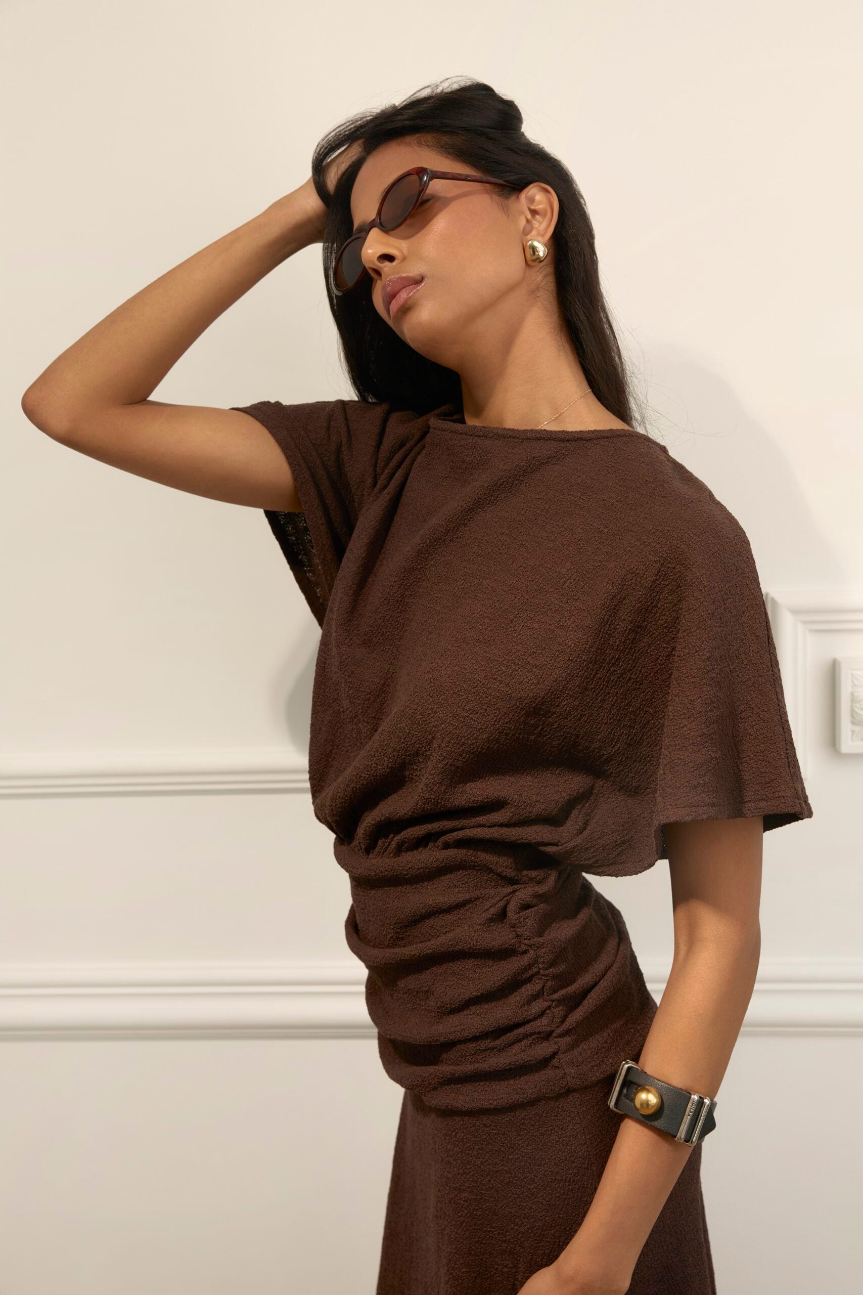 MONACO cocoa dress — zdjęcie 9