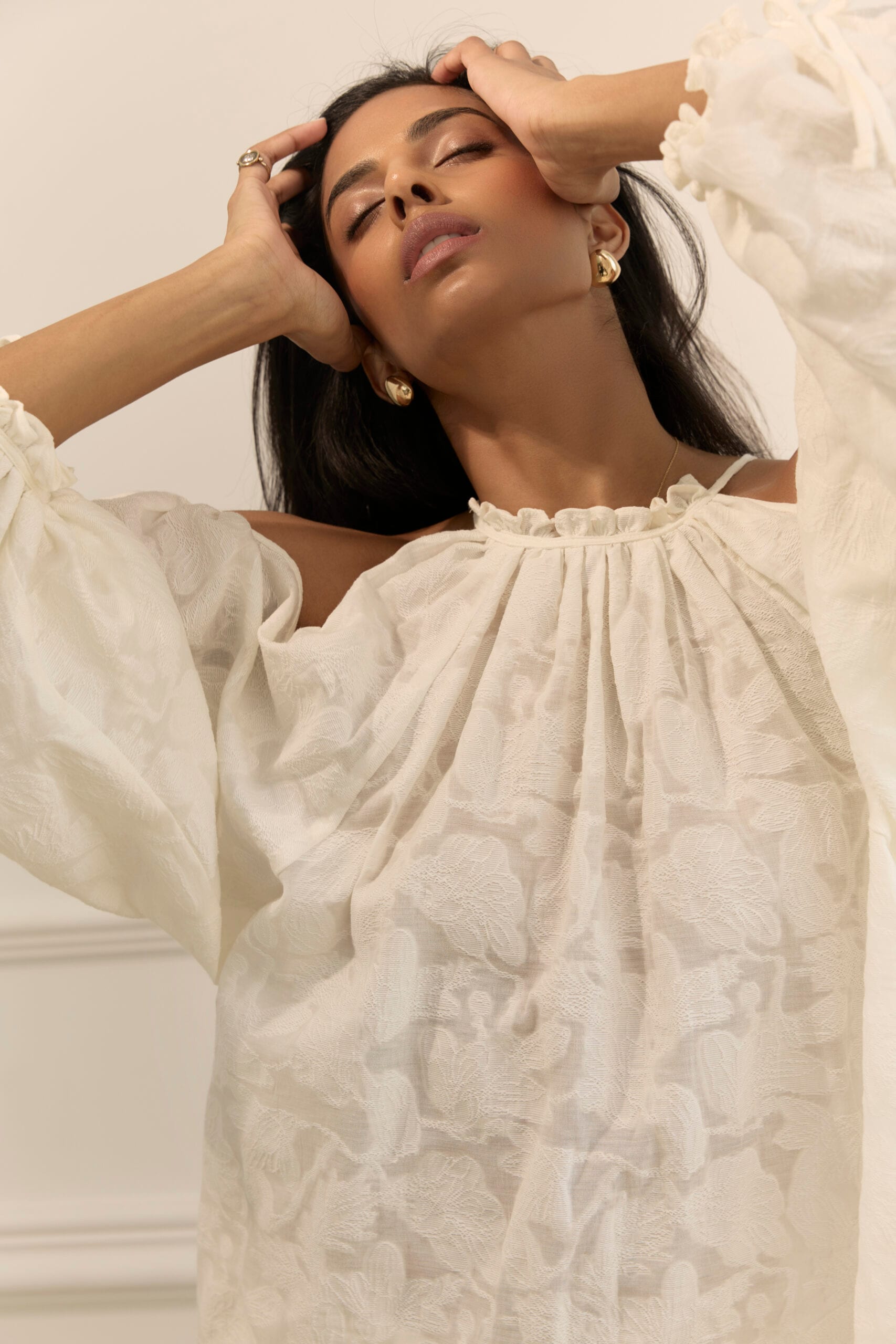 IMOLA ivory blouse — zdjęcie 7