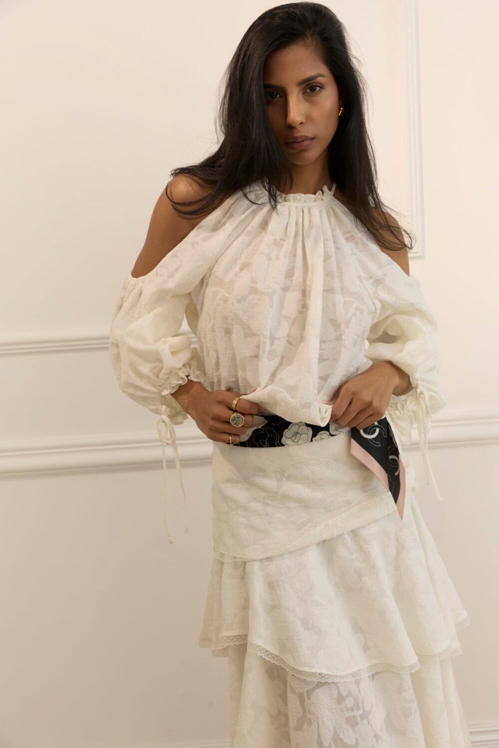 IMOLA ivory blouse — zdjęcie 3