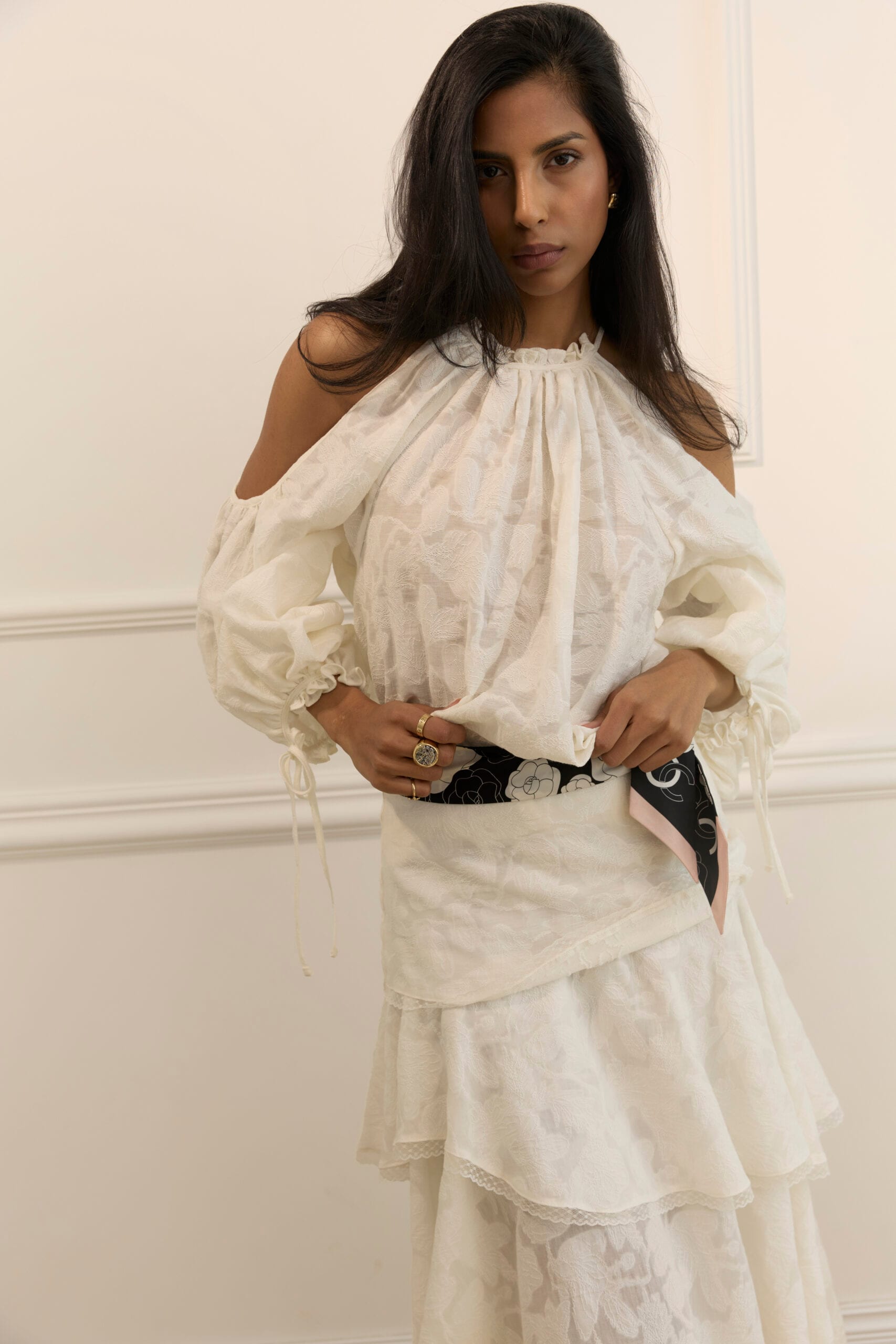 IMOLA ivory blouse — zdjęcie 3
