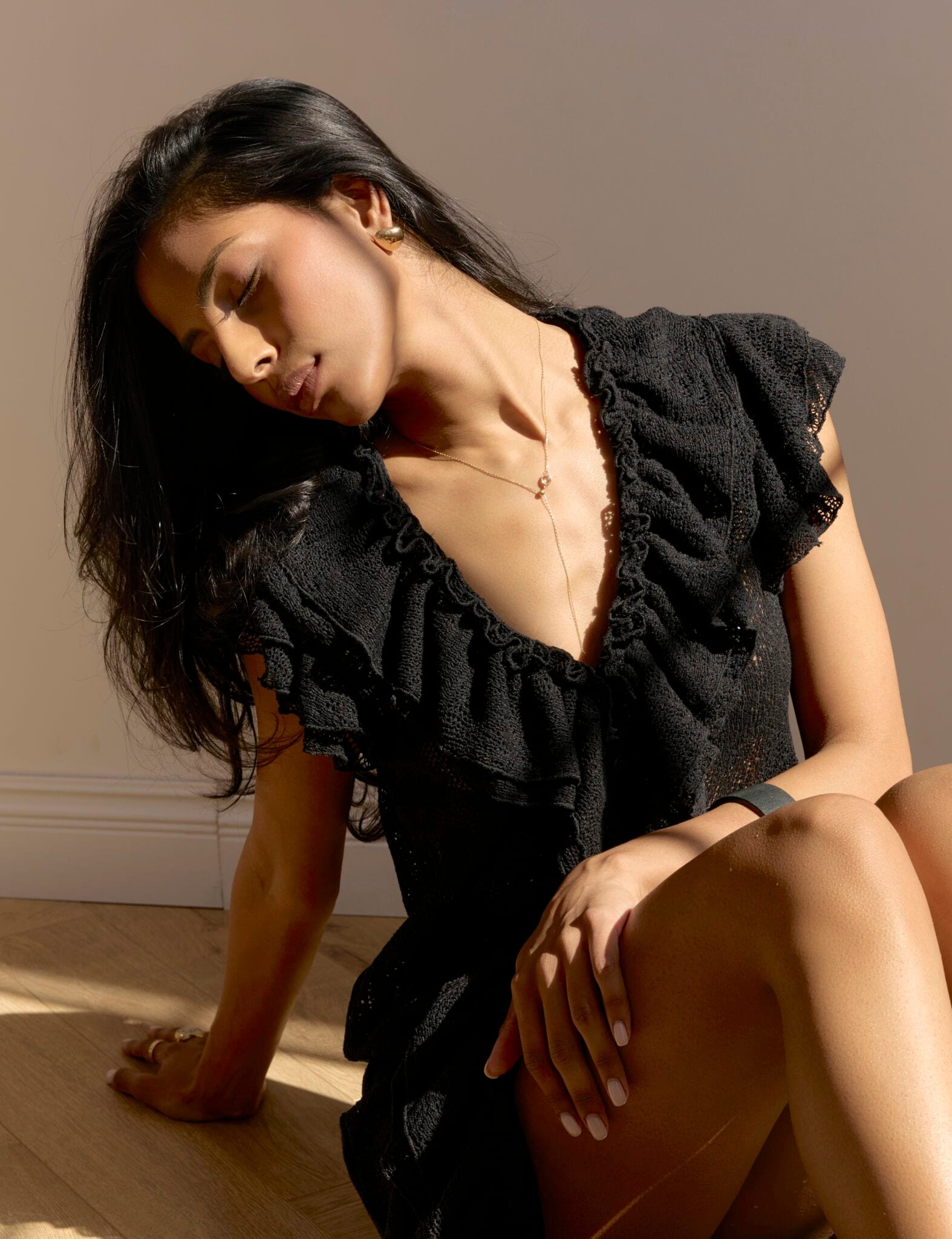 MONZA noir dress — zdjęcie 10