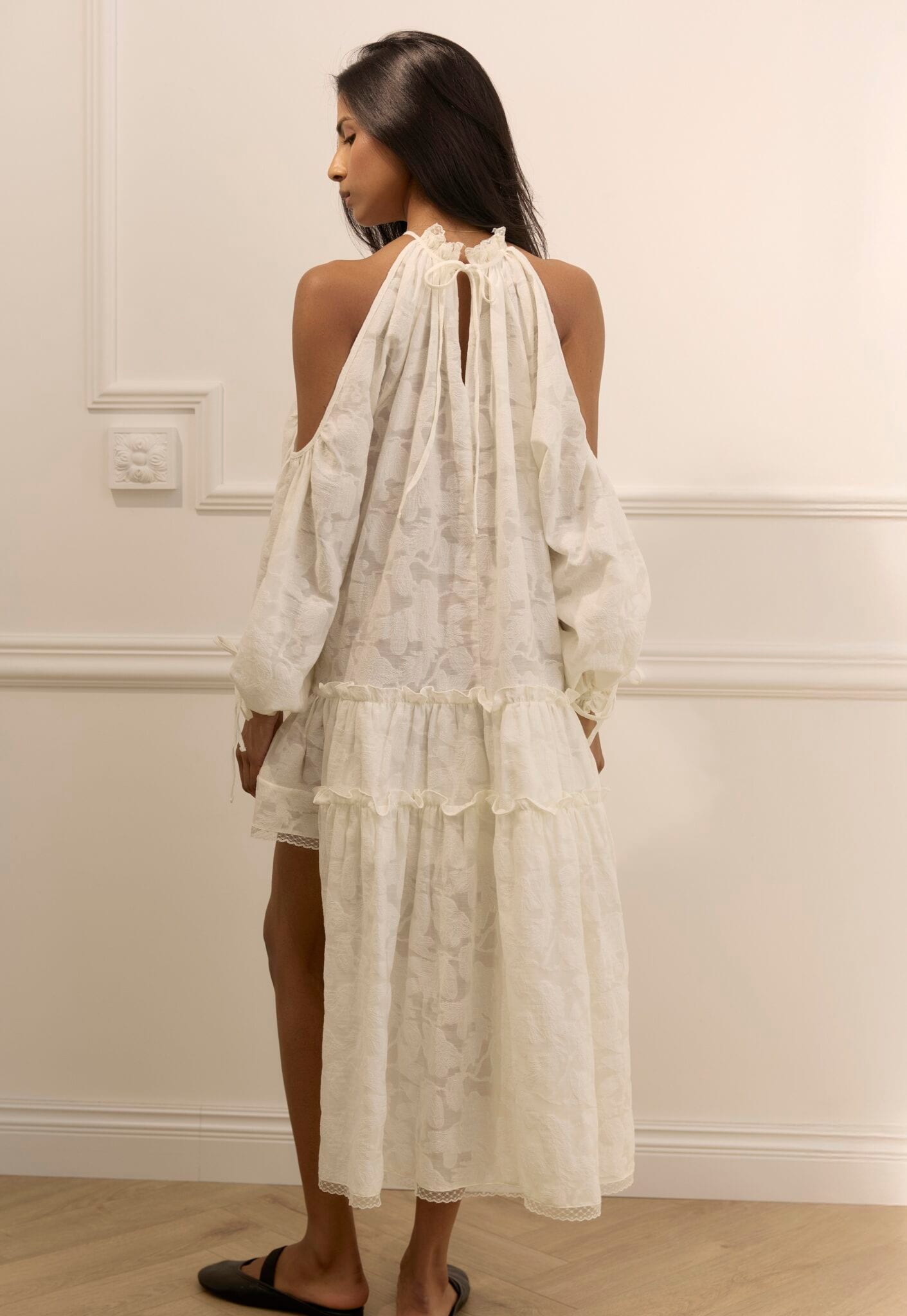 BARCELONA ivory dress — zdjęcie 5