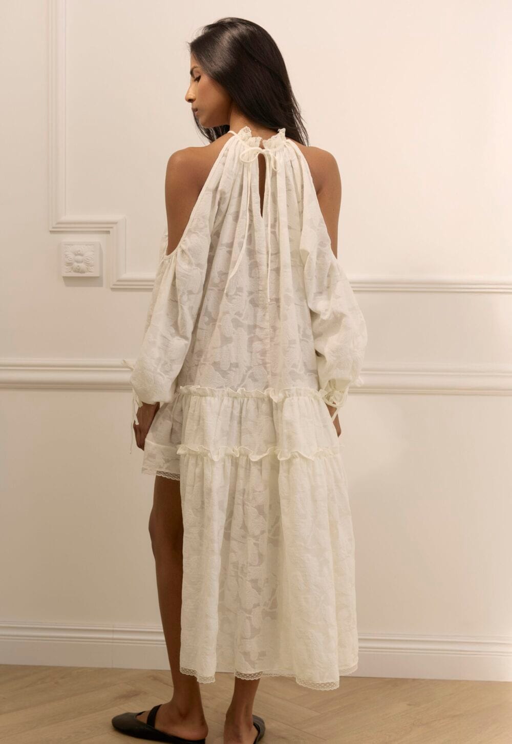 BARCELONA ivory dress — zdjęcie 5