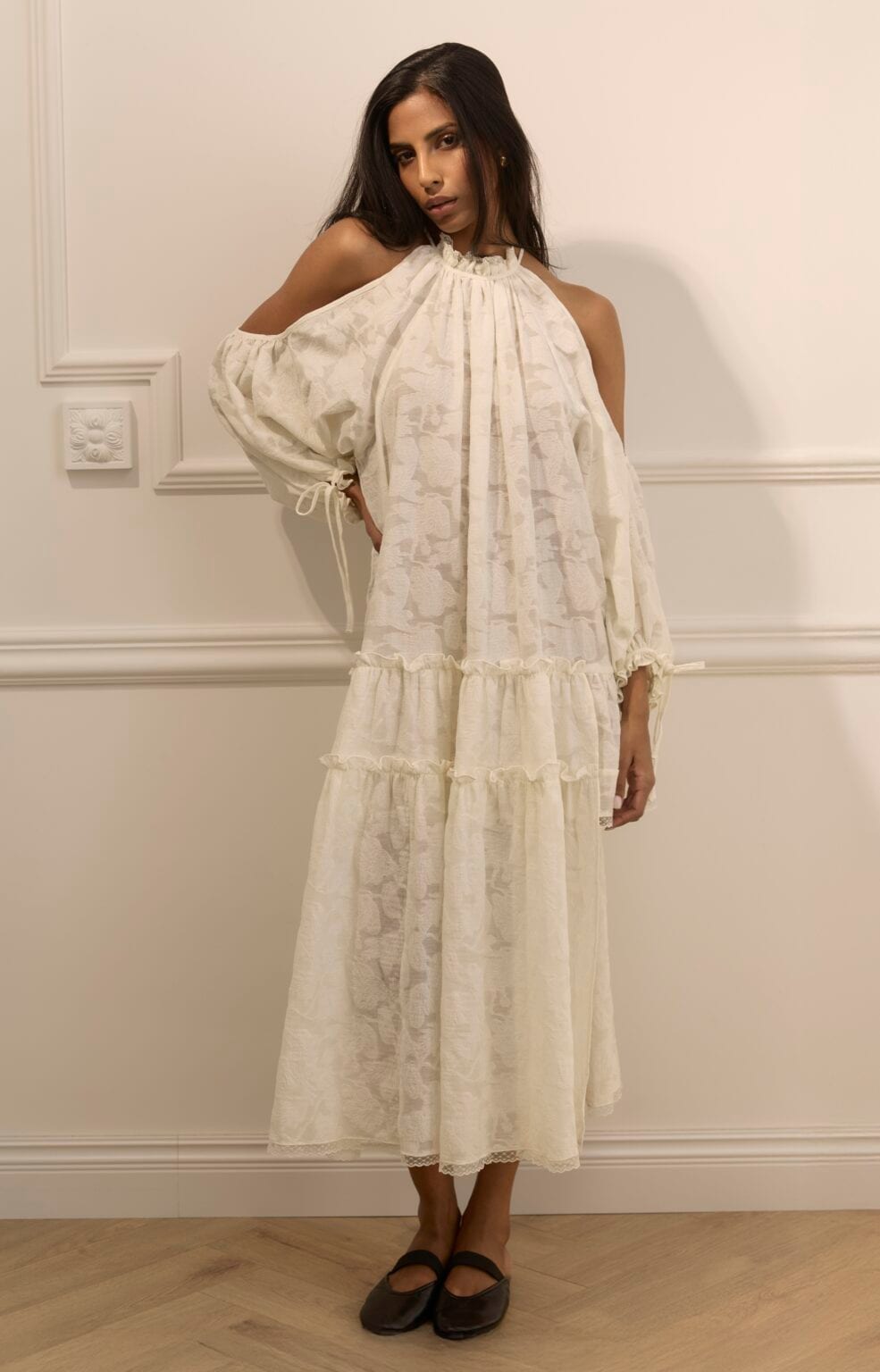 BARCELONA ivory dress — zdjęcie 2